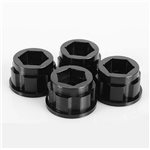 1.9"/2.2" 6 Lug Steel Wheel Hex Hub +9 Offset