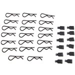 1/8 Body Clips (20)/Rubber Pull Tabs (12)