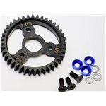 Steel Spur Gear,  40 Tooth, 1.0 Mod, With Blue Washers, For Trax
