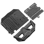 Front/Rear Shock Mount Radio Tray Nero