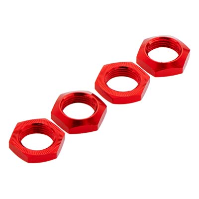 ARRMA Aluminum Wheel Nut 17mm Red Nero (4)