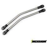 Vanquish Products Incision Yeti 1/4 Stainless Steel Rear Upper Suspension Link Kit