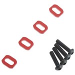 Traxxas Washers Motor Mount Aluminum Red-Anodized (4)