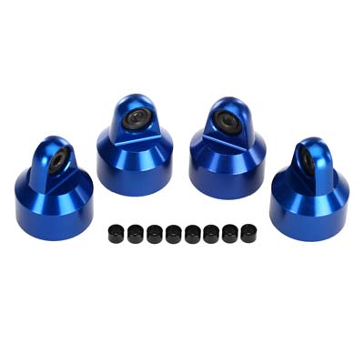 Traxxas Shock Caps Aluminum Blue-Anodized (8) X-Maxx