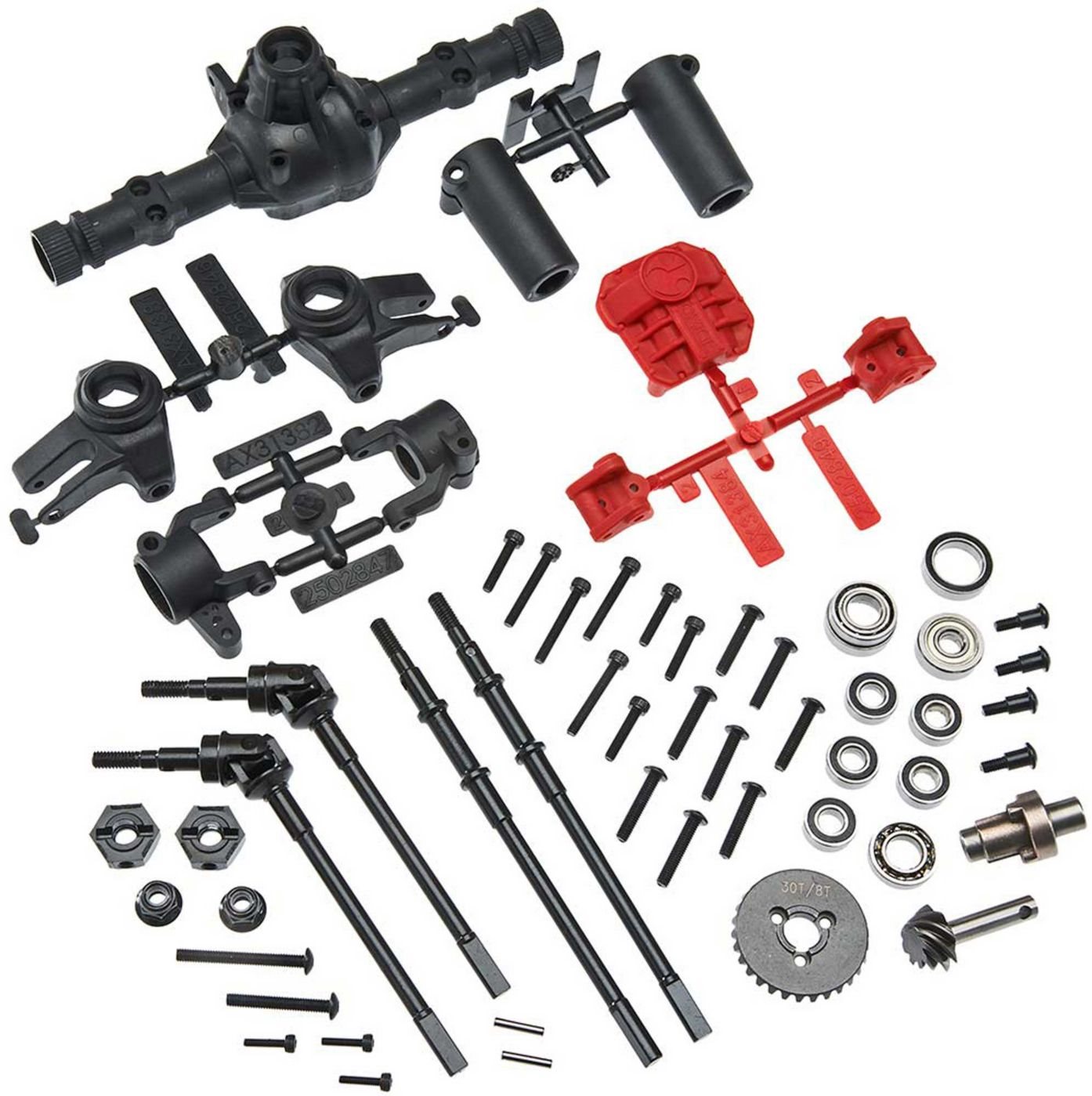 Axial AR44 Locked Axle Set Front/Rear Complete