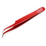 Excel Hobby Blades Corp. Slant Point Tweezers, Red