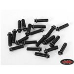 Miniature Scale Hex Bolts M3x10mm Black