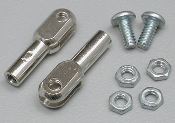 Dubro Rod Ends Threaded 4-40 (2)