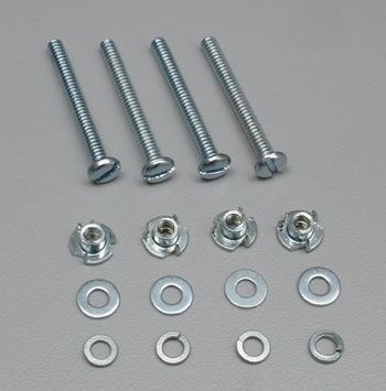 Dubro Mount Bolt/Nuts 6-32 (4)