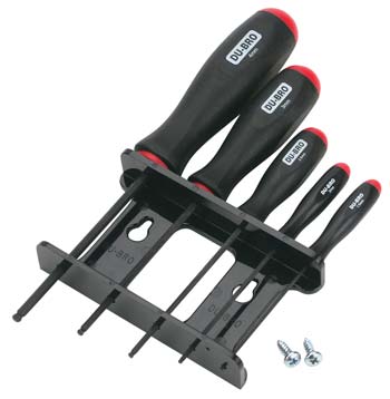 Dubro 5pc Metric Ball Drivers w/Holder
