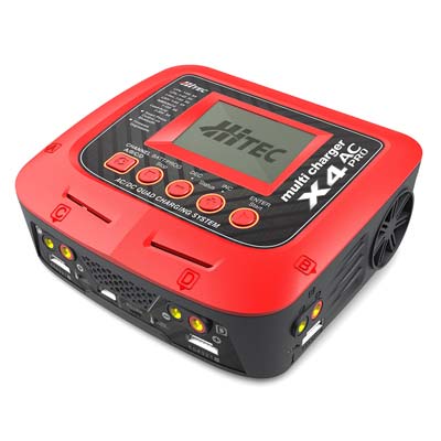 Hitec X4 Ac Pro Ac/Dc Four Port Multicharger (Hitec 44254 | HRC44254