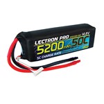 Lectron Pro 14.8V 5200mAh 50C Lipo Battery for Large Planes, Hel
