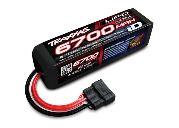Traxxas Power Cell Lipo 14.8V 4-Cell 6700Mah 25C Battery With Id Connect