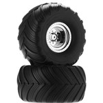 Tires/Wheels Assembled/Glued Chrome (2)