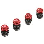 Hex Adapter 17mm +5mm Extensions w/Nuts Red(4)