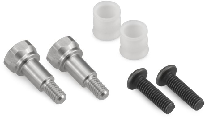 J Concepts Titanium Shock Stand-Offs W/ Bushing, Short, For B6.2 / B6.3