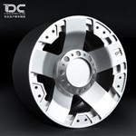 Team DC 2.2 Aluminum Beadlock XD775 ROCKSTAR Silver Wheels 2pcs