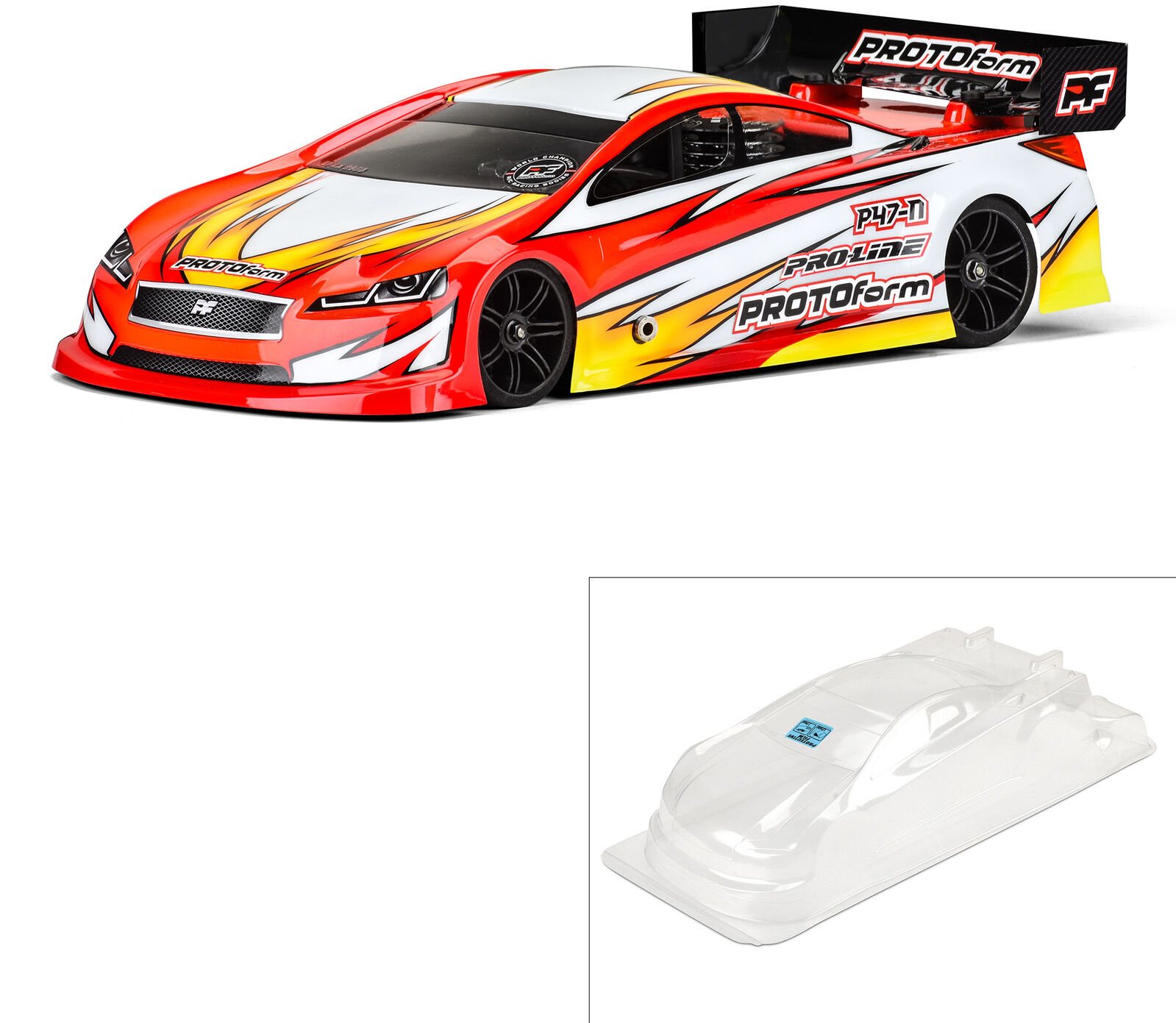 Protoform P47 Light Weight Clear Body for 200mm Protoform 1554 25 PRM1554 25 Vortex Hobbies