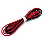 24 Gauge (24 AWG) Silicone Wire - 3 Feet of Red and 3 Feet of Bl