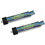 Common Sense RC Lectron Pro 3.7V 250mAh 45C Lipo Battery 2-Pack for Blade Induct