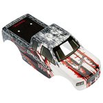 Body Printed w/Decals Gray/Red Monster Truck