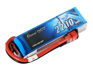 Gens Ace 2200mAh 11.1V 45C 3S1P Lipo Battery Pack with Deans plug