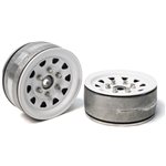 1.9" Sr04 Beadlock Wheels (Gloss White) (2)