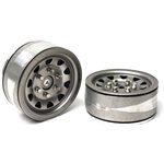 1.9 Sr04 Beadlock Wheels (Uncoated Silver) (2)