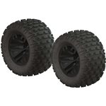 dBoots Fortress MT Tire Set Glued Black (2)