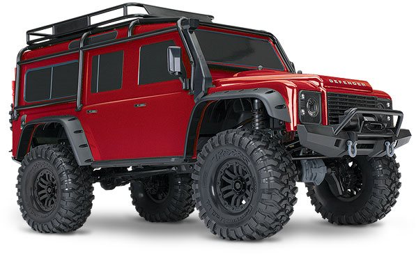 Traxxas TRX-4 Crawler with Land Rover Defender Body - RED