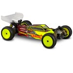 F2 Tekno Eb410 Clear Body, W/ Aero S-Type Wing