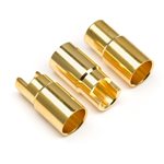 Female Gold Connectors (6.0Mm Dia) (3Pcs)
