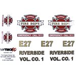 MyTrickRC Realistic 1:10 Scale Decal Set, Fire Department