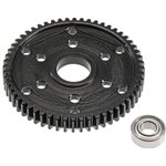 Black Steel, 56T Stock Replacement 32P Gear, For Axial Scx10, An