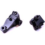 Brass Front Lower Shock Mount, Black, For Traxxas Trx-4, 1Pr