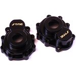ST Racing Concepts Cnc Machined Brass Outer Portal Drive Housing, Black, For Traxxa