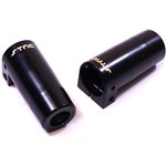 ST Racing Concepts Brass Rear Lock-Out, Black, For Axial Scx10 Ii, 1Pr