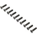 Flat Head Screws, Stl, BO, M4 x 16mm (10)