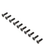Flat Head Screws, Stl, BO, M4 x 14mm (10)