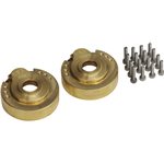Hot Racing Modular Brass Steering Knuckles Portal Gear Cover, For Trx4
