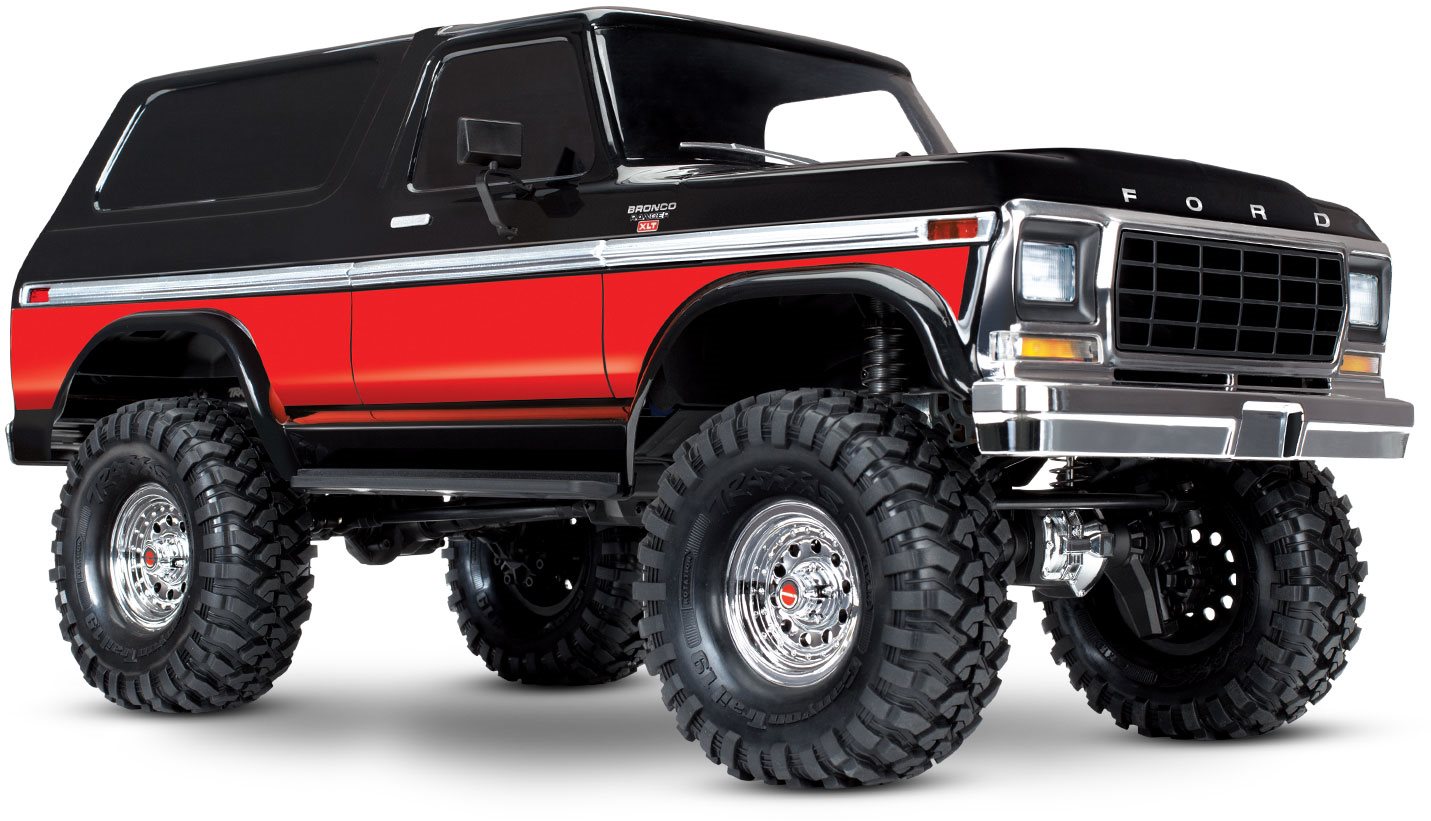 Traxxas TRX-4 Ford Bronco Red: 4WD Electric Truck with TQi Traxxas Link