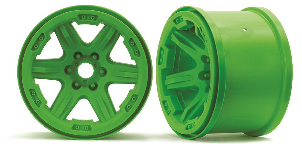 Traxxas WHEELS, 3.8\' (GREEN) (2)