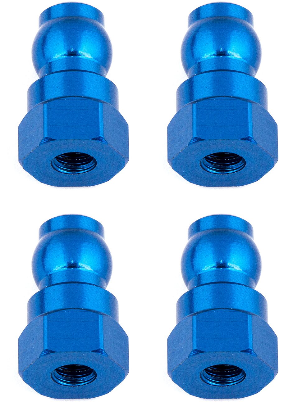 Associated Shock Bushings, 12Mm, Blue Aluminum, For B6.1