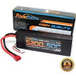 5200Mah 7.4V 2S 50C Lipo Battery With Hardwired T-Plug Connector