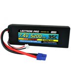 Lectron Pro 7.4V 5200mAh 35C Lipo Battery with EC3 Connector for