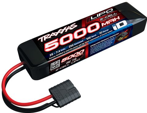 Traxxas 5000Mah 7.4V 2-Cell 25C Lipo Battery (Short)