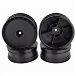 Black Borrego Front Buggy Wheels For The Associated B6 And Kyosh
