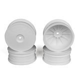 Speedline Buggy Wheels, White, Front, For Associated B64/B64d An