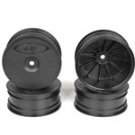 Speedline Buggy Wheels, Black, Front, For Losi 22-4 And Tekno Eb