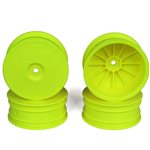 Speedline Buggy Wheels, Yellow, Front, For Losi 22-4 And Tekno E